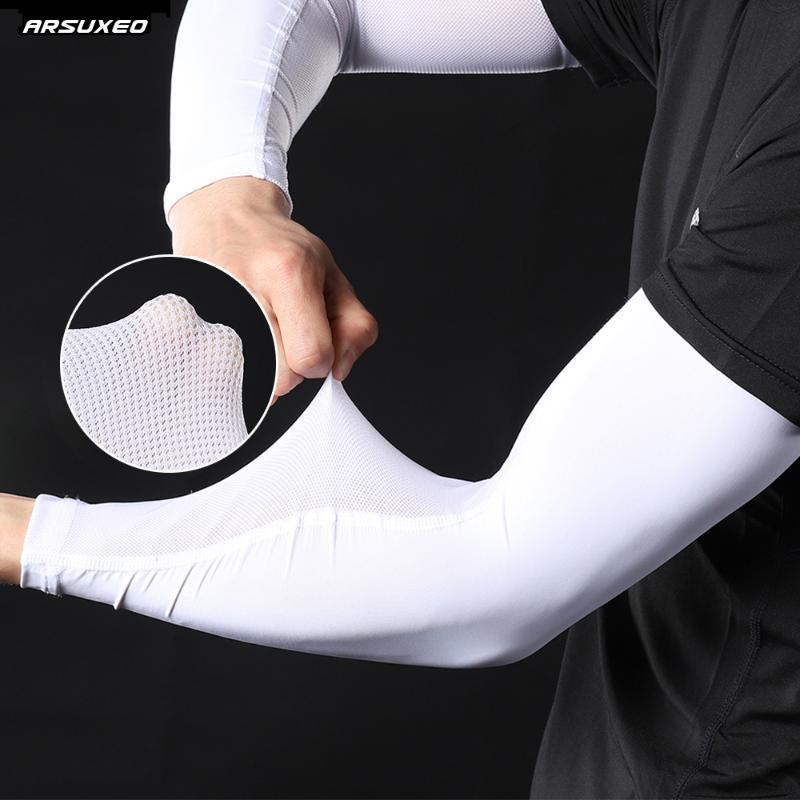 ARSUXEO Ice Silk With Mesh Arm Sleeves Sports Cycling Running Arm Sleeve Cooling UV Protection Fishing Warmers Protect, Black
ARSUXEO Ice Silk With Mesh Arm Sleeves Sports Cycling Running Arm Sleeve Cooling UV Protection Fishing Warmers Protect, Black