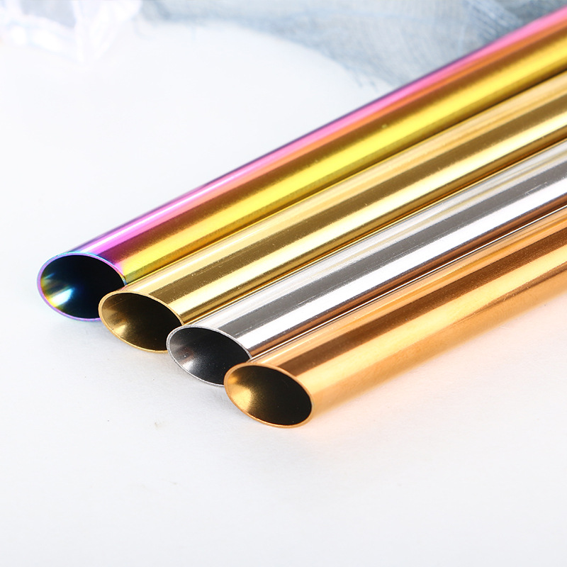 50pcs Reusable Smooth Pointed End Drinking Straw 215*12mm Stainless Steel Straw Big Thick Straws Clean Brush
50pcs Reusable Smooth Pointed End Drinking Straw 215*12mm Stainless Steel Straw Big Thick Straws Clean Brush