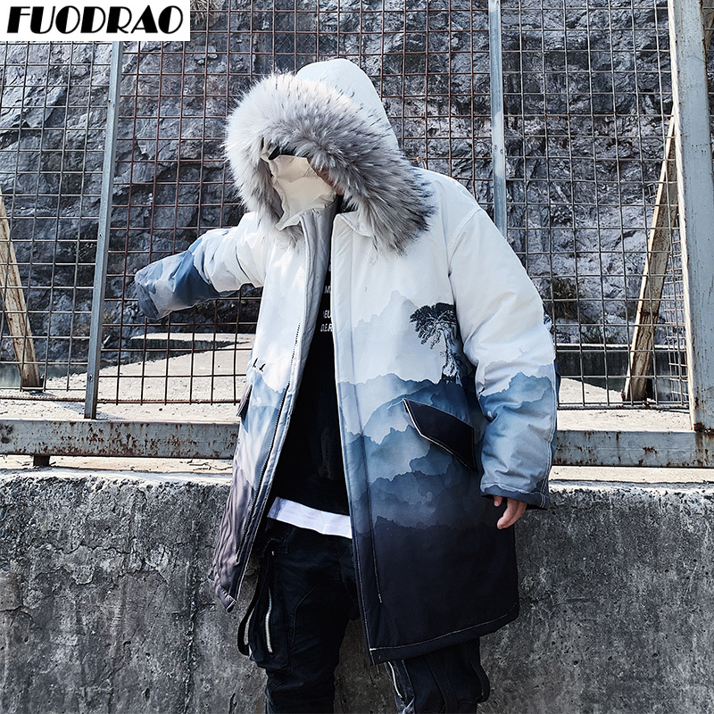 FUODRAO Thicken Warm Winter Jackets Coats Men Fashion Print Harajuku Windbreaker Hip Hop Hooded Parka Male Outwear 5XL J207, White
FUODRAO Thicken Warm Winter Jackets Coats Men Fashion Print Harajuku Windbreaker Hip Hop Hooded Parka Male Outwear 5XL J207, White