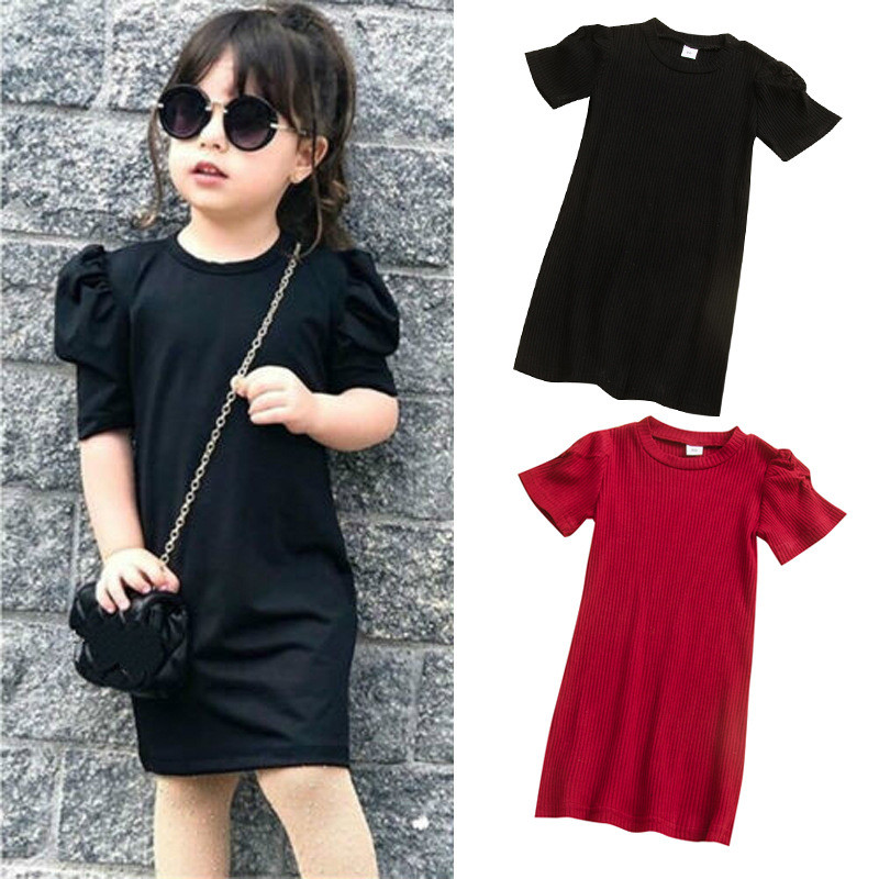 2020 Toddler Kids Baby Girls Dress 4 Colors Puff Sleeve Solid Straight Casual Knitted Dress Top Outfit 1-6Y
2020 Toddler Kids Baby Girls Dress 4 Colors Puff Sleeve Solid Straight Casual Knitted Dress Top Outfit 1-6Y
