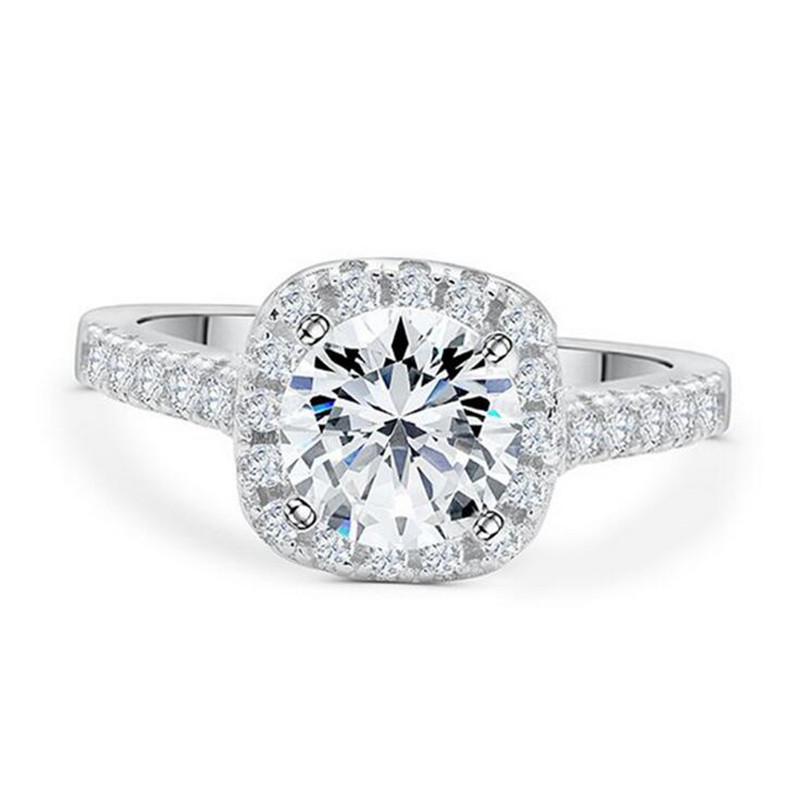 33 Style Hot Sale Classical Fashion Jewelry 100% Soild 925 Sterling Silver White Topaz CZ Diamond Gemstones Women Wedding Ring Never Fade