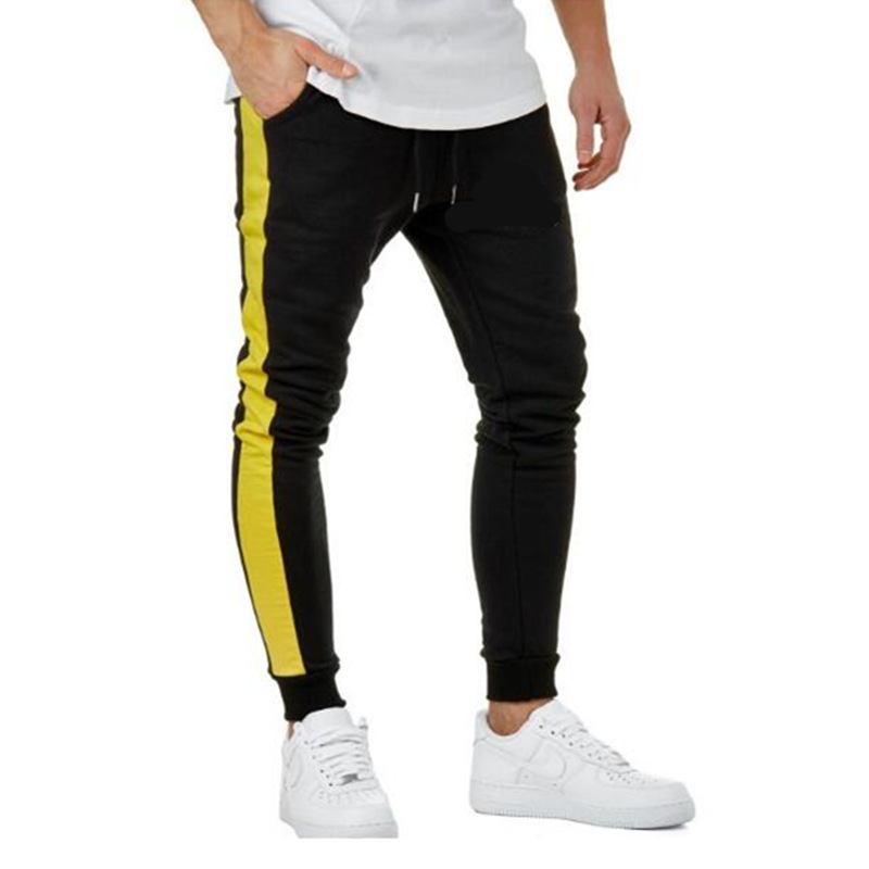 INFLATION 2018 New Autumn Mens Sweatswear Pants Printing Side Stripe Pockets Men Vintage Sweatpants 353W17 D18122901