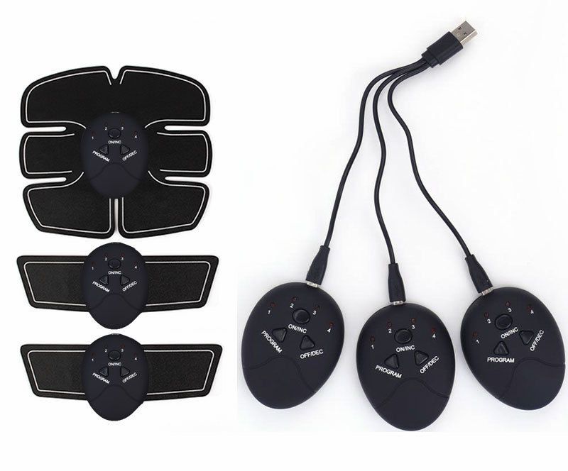 EMS Abdominal Muscle Trainer Massage Stimulator Exercise Slim Body Vibration Machine Loss weight Smart Fitness Equipment