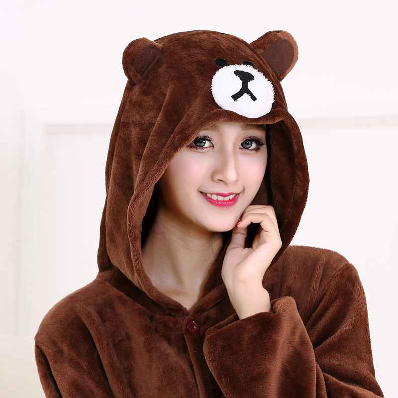 Brown Bear Onesies XXL Suit 200cm Zipper Onesie For Women Pijamas Men Adults Animal Cartoon Pajamas Halloween Cosplay Fancy Suit T200111