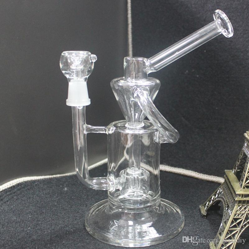 HOT 8.7 inch Glass Recycler Bong Amazing vortex Recycler concentrated oil rigs Glass oil dabbers Glass bongs with tyre perc 14.5mm joint
HOT 8.7 inch Glass Recycler Bong Amazing vortex Recycler concentrated oil rigs Glass oil dabbers Glass bongs with tyre perc 14.5mm joint