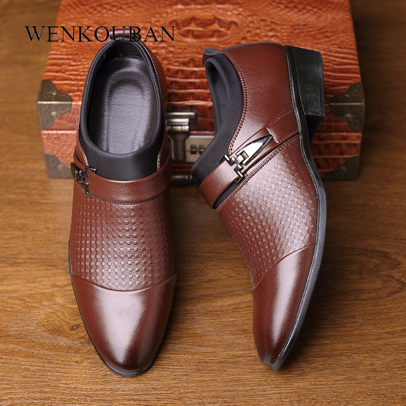 Formal Shoes Men Leather Slip On Flats Oxford Business Wedding Shoes Male Office Pointed Toe Loafers Men Dress Leather, Black
Formal Shoes Men Leather Slip On Flats Oxford Business Wedding Shoes Male Office Pointed Toe Loafers Men Dress Leather, Black