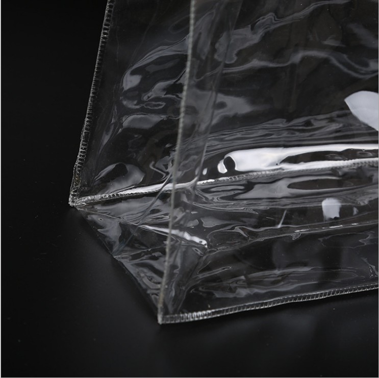 New Fashion PVC Women Clear Bag Transparent Tote Design Cosmetic Shoulder Hangbags Storage Bags for Work Stadium Approved