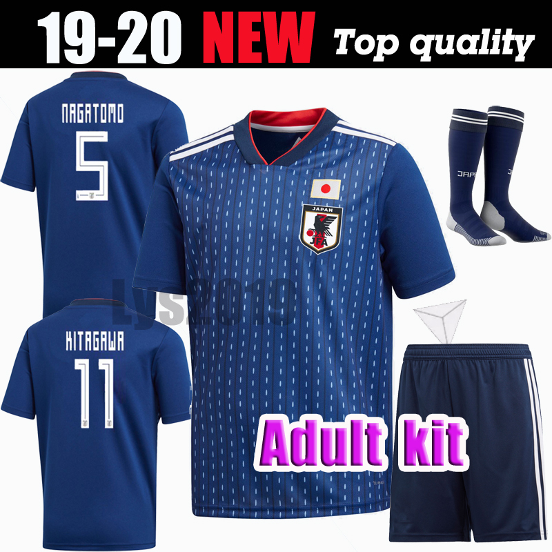 2018 world cup Soccer Jersey adult kit +socks 2018 Japan Home blue soccer Shirt #10 KAGAWA #9 OKAZAKI #4 HONDA football uniform, Black
2018 world cup Soccer Jersey adult kit +socks 2018 Japan Home blue soccer Shirt #10 KAGAWA #9 OKAZAKI #4 HONDA football uniform, Black