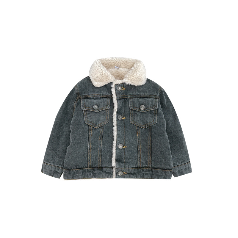 boys plus velvet denim jacket foreign gas baby winter clothes lamb velvet jacket children autumn and winter coat, Black
boys plus velvet denim jacket foreign gas baby winter clothes lamb velvet jacket children autumn and winter coat, Black