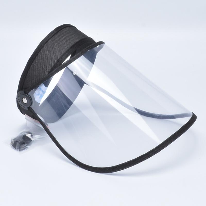 Bands Reusable Full Face Shield Cover Transparent Anti Droplet Clear Mask Cooking Splash Soft Plastic Respirator Doublesided Film Ju9