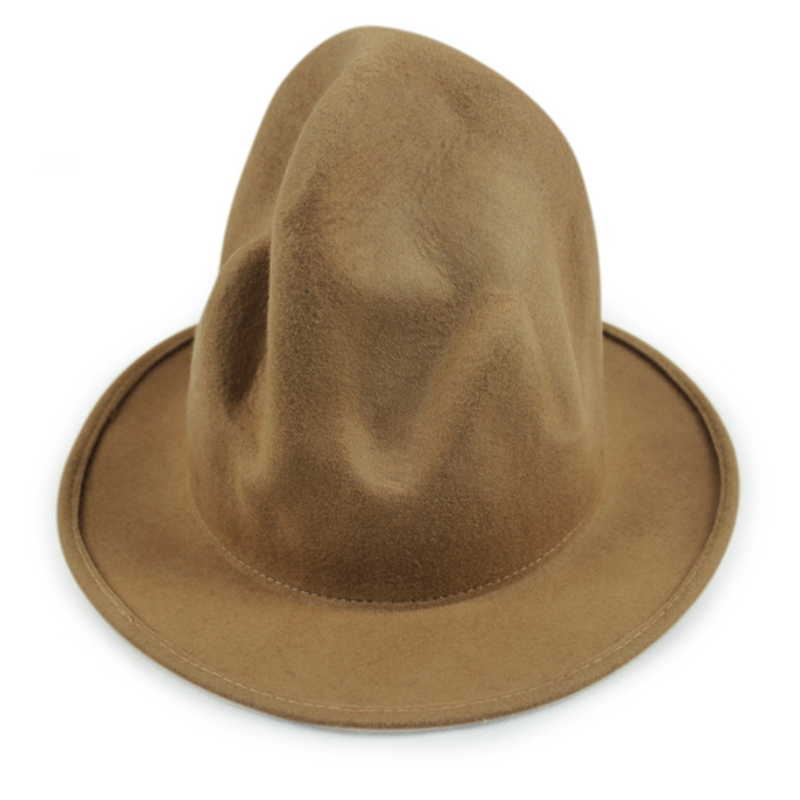 New Fashion Women Men 100% wool Mountain Hat Pharrell Williams Wasten Celebrity Style Party Novelty Buffalo hat