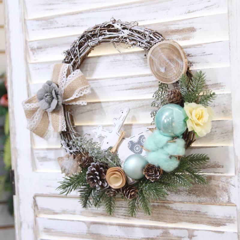 Christmas Wreath Simulation Pine Cones Flower Vine Circle Christmas Day Banquet Home Decorations
Christmas Wreath Simulation Pine Cones Flower Vine Circle Christmas Day Banquet Home Decorations