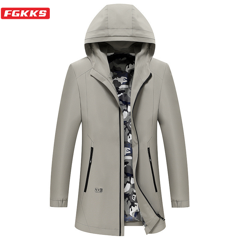 FGKKS Brand Men Mid-Length Trench Coats 2020 New Men's British Style Fashion Casual Trench Male Simple Trend Wild Coat, Khaki
FGKKS Brand Men Mid-Length Trench Coats 2020 New Men's British Style Fashion Casual Trench Male Simple Trend Wild Coat, Khaki