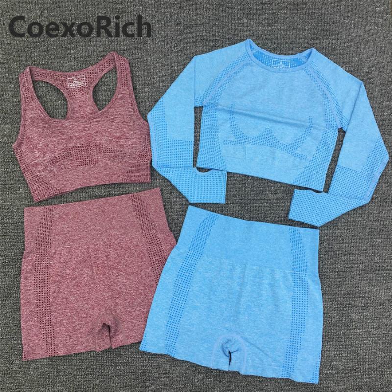 Women Yoga Set 2 Piece New Color Sport Suit Vital Seamless Gym Clothes Fitness Crop Top Shirt High Waist Shorts Sleeveless, 38 skyblue top pant
Women Yoga Set 2 Piece New Color Sport Suit Vital Seamless Gym Clothes Fitness Crop Top Shirt High Waist Shorts Sleeveless, 38 skyblue top pant