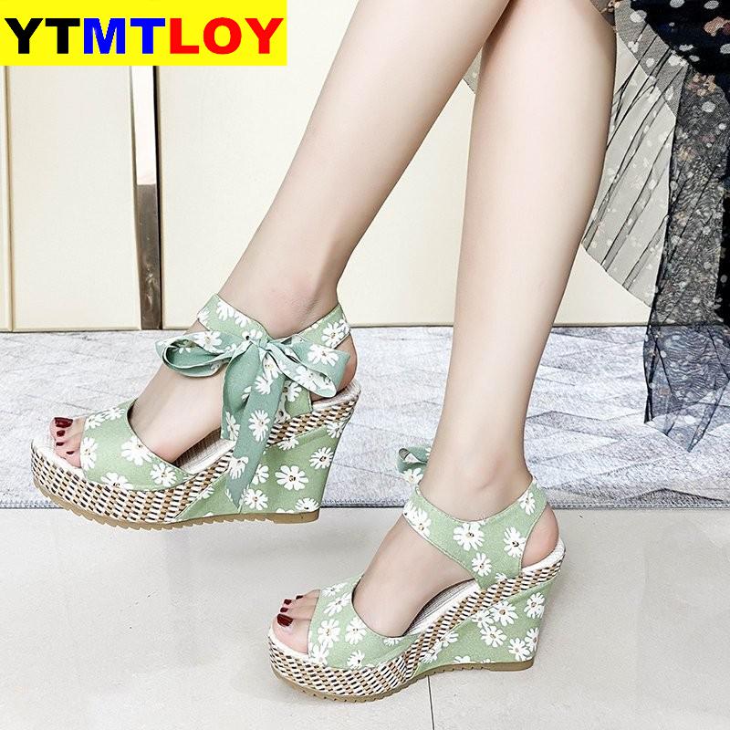 Women Summer Wedge Sandals Female Floral Bowknot Platform High Heel Fashion Bohemian Ankle Strap Open Toe Ladies Shoes, Black
Women Summer Wedge Sandals Female Floral Bowknot Platform High Heel Fashion Bohemian Ankle Strap Open Toe Ladies Shoes, Black