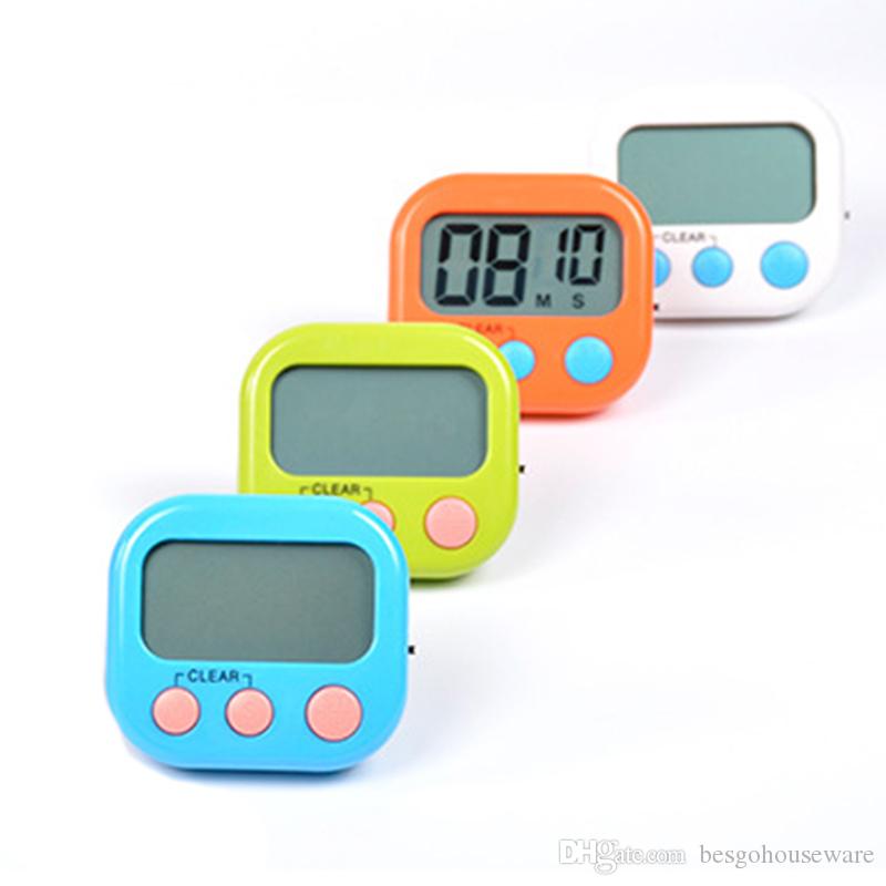 7 Colors Digital Kitchen Timer Multi-Function Timer Count Down Up Electronic Egg Timer Kitchen Baking LED Display Timing Reminder BH2161 CY