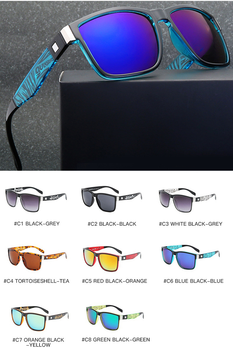 New Qs056 Sunglasses for Men Fashion Men Designer Beach surfing Sun glasses Frame 8 colors Dazzle Colour Eyewear
New Qs056 Sunglasses for Men Fashion Men Designer Beach surfing Sun glasses Frame 8 colors Dazzle Colour Eyewear