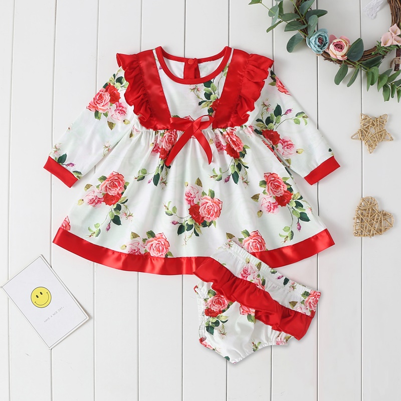 New Baby Girl Dress Princess Dresses+shorts Kid Baby Girl Flower Long Sleeve Princess Wedding Party Pageant Chidlren Sundress, Wt
New Baby Girl Dress Princess Dresses+shorts Kid Baby Girl Flower Long Sleeve Princess Wedding Party Pageant Chidlren Sundress, Wt
