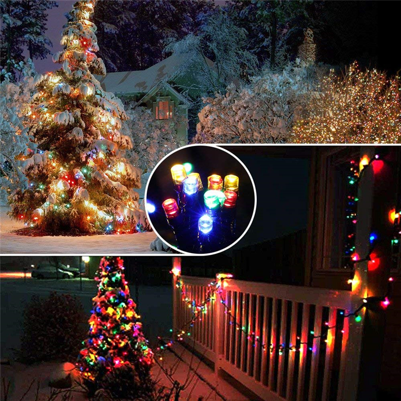Solar String Lights 100LEDs 200LEDs Outdoor Lighting String Waterproof 8 Modes Decorative Fairy Lights for Garden, Patio Party, Xmas