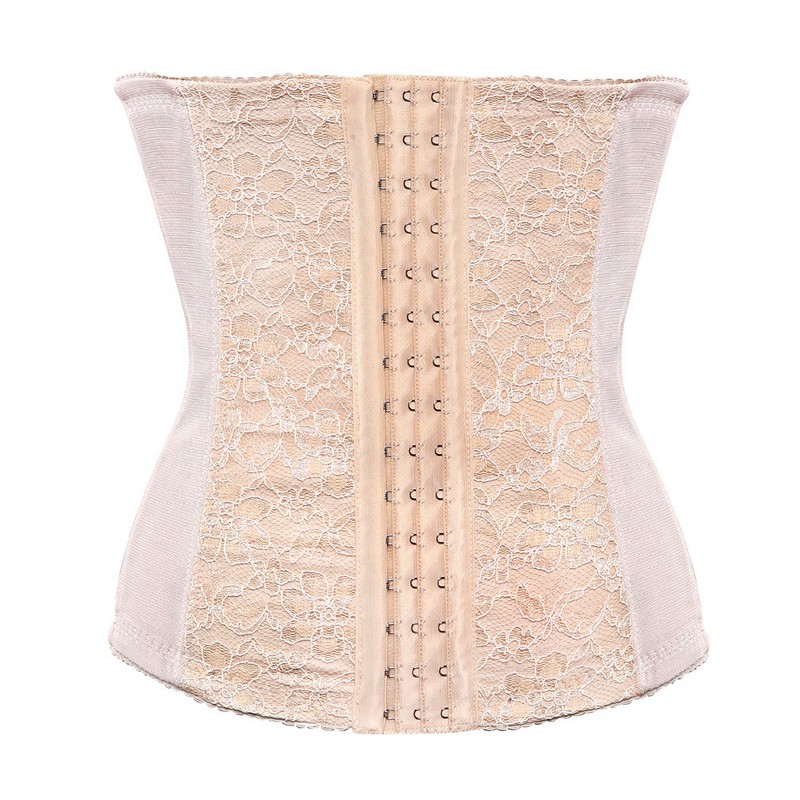 Lace Tummy Tuck Body Shaper XS-6XL Women Plus Size Slim Bodyshaper Underwear Steel Boned Underbust Girdle Postpartum Belly Band Control Belt