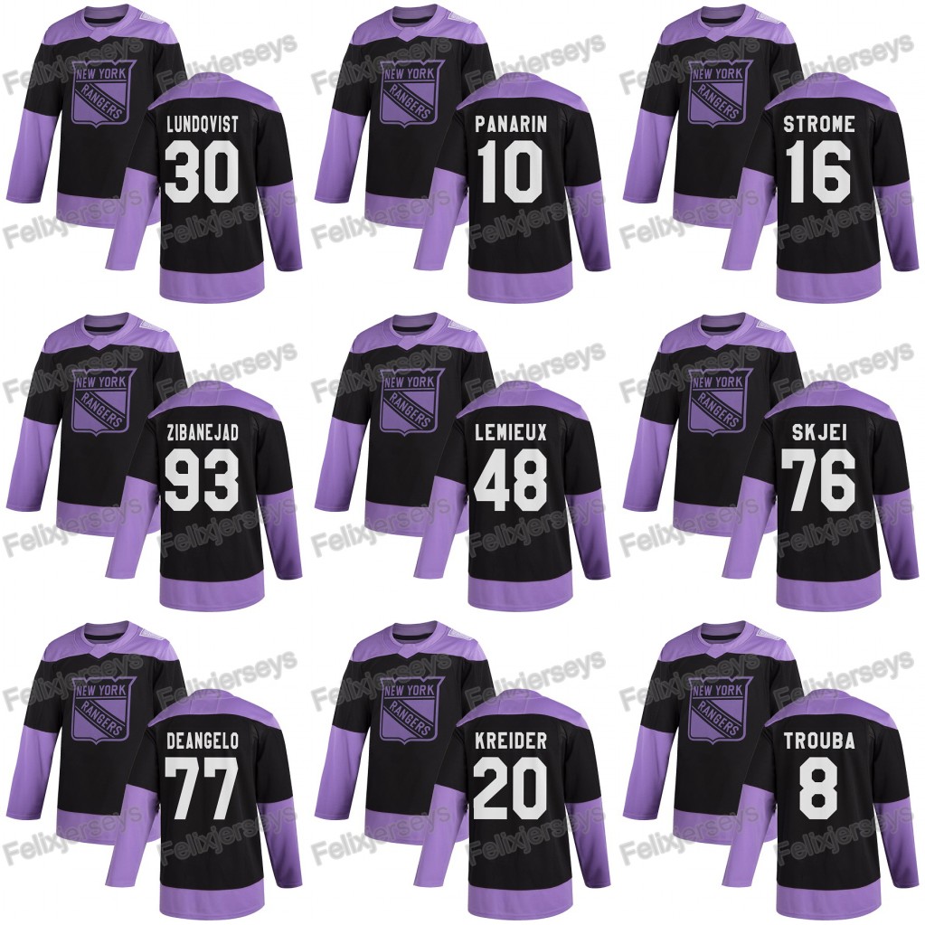 48 Brendan Lemieux 2020 Hockey Fights Cancer New York Rangers 93 Mika Zibanejad 76 Brady Skjei 77 Anthony DeAngelo Jersey, Black;red
48 Brendan Lemieux 2020 Hockey Fights Cancer New York Rangers 93 Mika Zibanejad 76 Brady Skjei 77 Anthony DeAngelo Jersey, Black;red