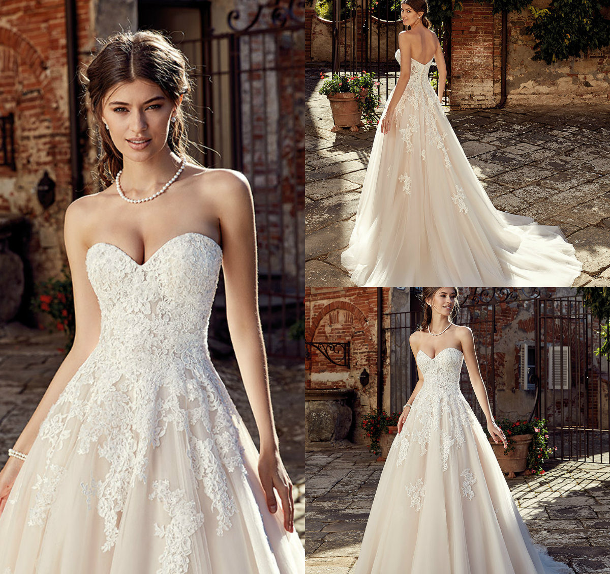 Eddy K Beach Boho Wedding Dresses Sweetheart Lace Appliqued Sweep Train Vestidos De Novia A Line Bohemia Wedding Dress Custom Made, Champagne
Eddy K Beach Boho Wedding Dresses Sweetheart Lace Appliqued Sweep Train Vestidos De Novia A Line Bohemia Wedding Dress Custom Made, Champagne