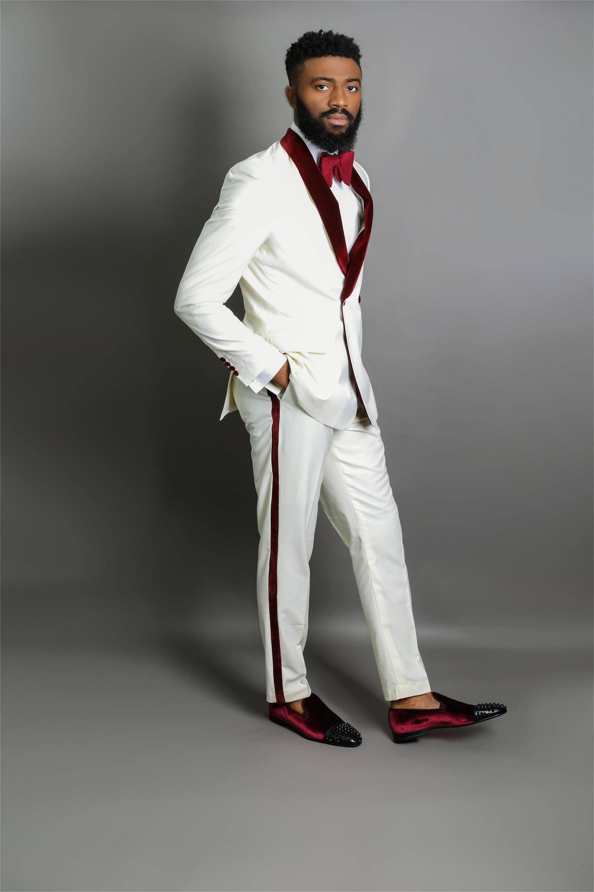 Groom Tuxedos Groomsmen Shawl Lapel New Style One Button Men Suits Wedding/Prom/Dinner Best Man Blazer ( Jacket+Pants+Tie ) M1404, Same as image
Groom Tuxedos Groomsmen Shawl Lapel New Style One Button Men Suits Wedding/Prom/Dinner Best Man Blazer ( Jacket+Pants+Tie ) M1404, Same as image