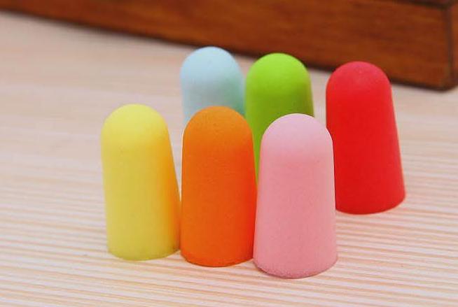 new foam sponge earplugs great for travelling sleeping reduce noise ear plug randomly color drop