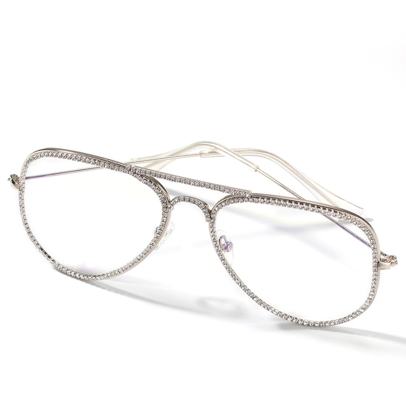 Fashion Mens Iced Out Sunglasses Frames Womens Hip Hop Sun Glasses Gold Silver Sunglass