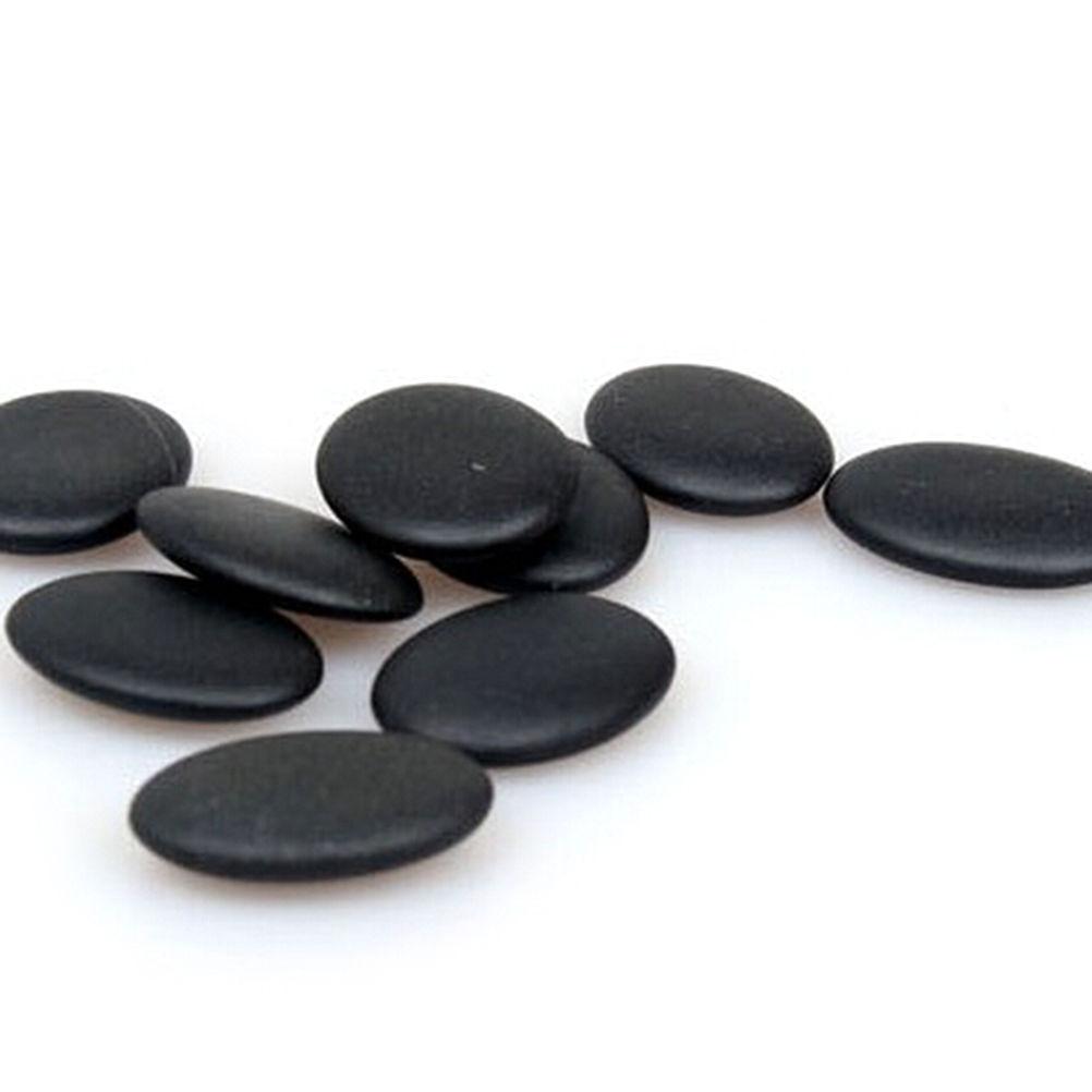 500PCS Health Care Natural Basalt Massage Stone Black Hot SPA Rocks Pain Relief Energy Set Massage Stones & Rocks