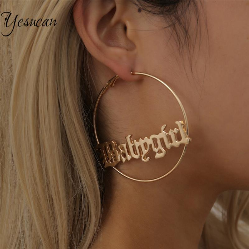 2020 Exaggerated Simple Hollower Hoop Earrings Female Personality Charms Big Circle Geometric Letter Piercing Dangle Earrings
2020 Exaggerated Simple Hollower Hoop Earrings Female Personality Charms Big Circle Geometric Letter Piercing Dangle Earrings