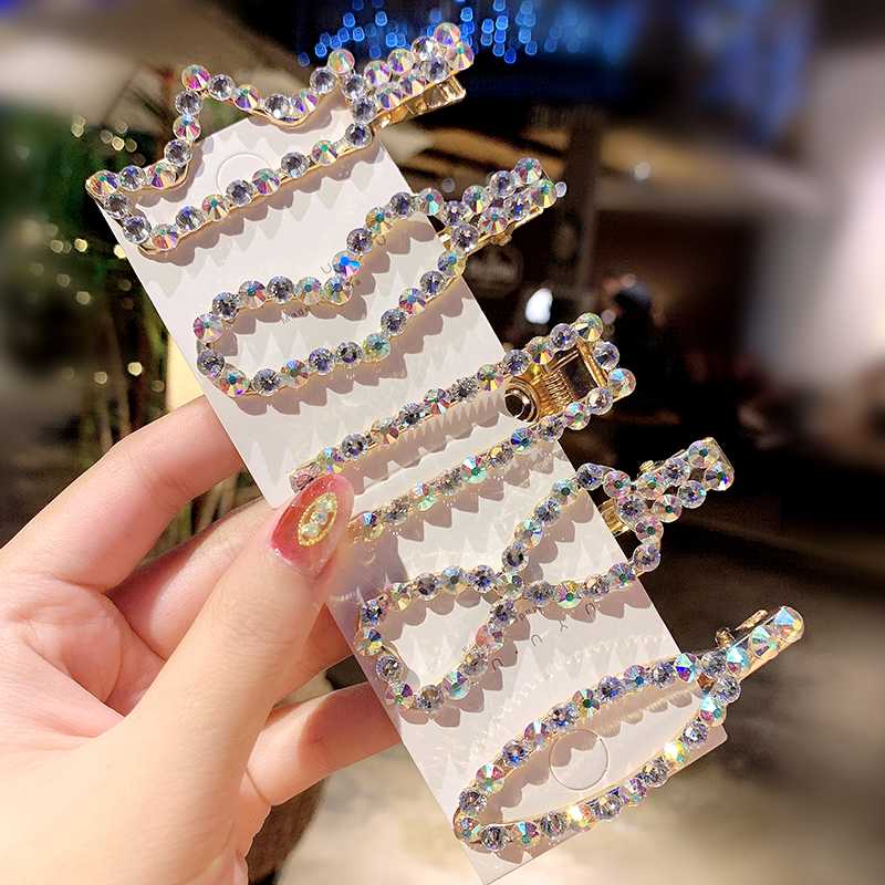 New Women Luxury Colorful Shining Crystal Geometric Hairpins Elegant Headband Hair Clips Barrettes Lady Fashion Hair Accessories
New Women Luxury Colorful Shining Crystal Geometric Hairpins Elegant Headband Hair Clips Barrettes Lady Fashion Hair Accessories