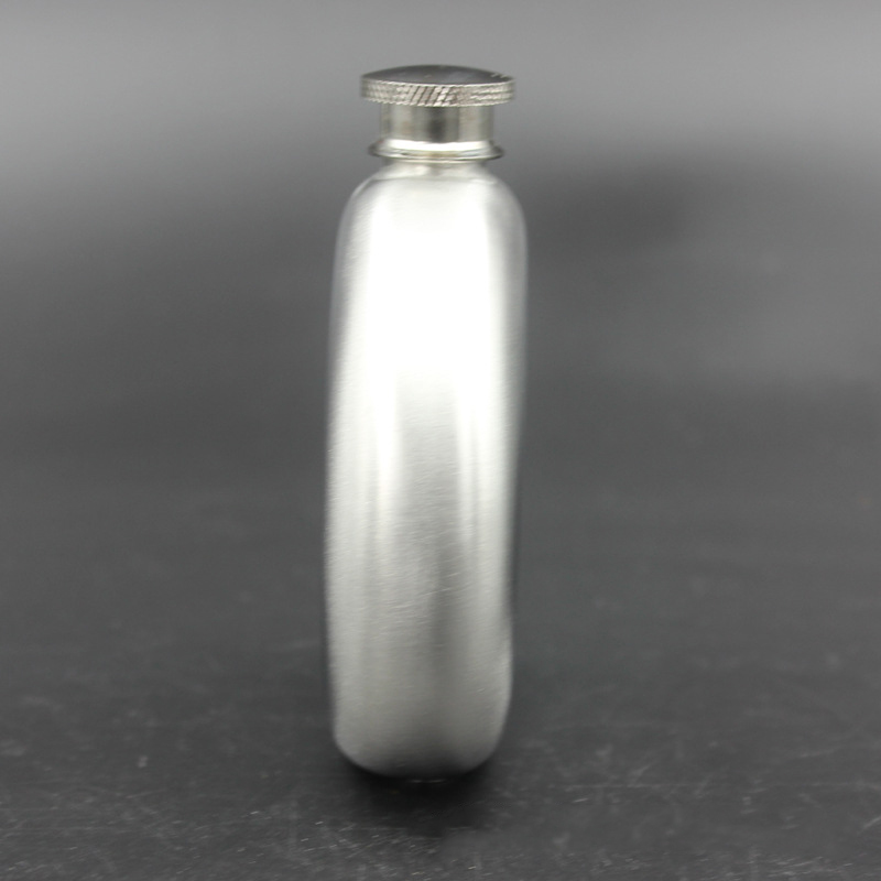 DHL 5oz Stainless Steel Hip Flask Portable Outdoor Flagon Whisky Stoup Wine Pot Alcohol Bottles Mini Round Men Pocket Hip Flasks
