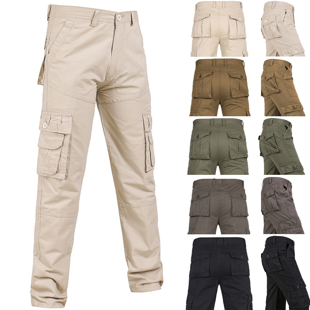 Fashion Men's Casual Outdoors Button Multi-pocket Work Trouser Cargo Long Pants, Black
Fashion Men's Casual Outdoors Button Multi-pocket Work Trouser Cargo Long Pants, Black