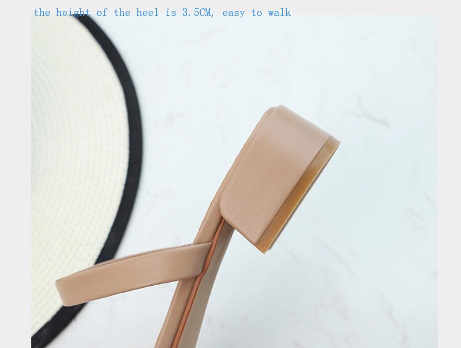 Hot Sale-es Sandals Women Summer Footwear kitten heel Sandals Female Slippers to wear outside