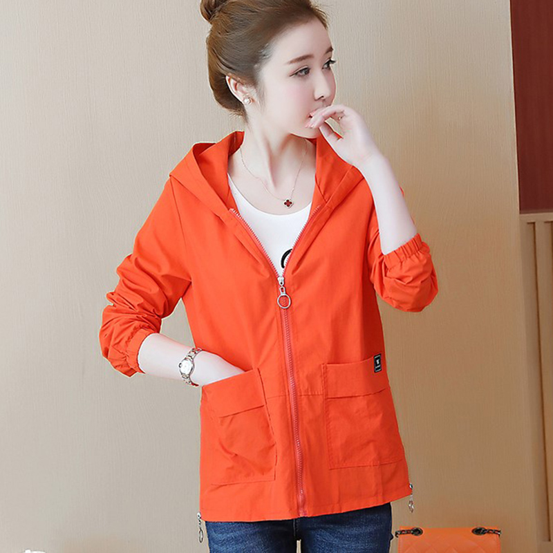 Women Trench Coat 2019 Spring Autumn Casual Long Sleeve Hooded Short Outerwear Plus Size 3XL Female Windbreaker Coats Tops AA630, Orange red
Women Trench Coat 2019 Spring Autumn Casual Long Sleeve Hooded Short Outerwear Plus Size 3XL Female Windbreaker Coats Tops AA630, Orange red