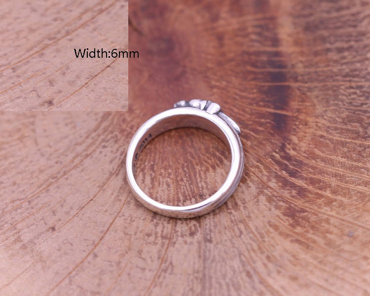 Personalized 925 sterling silver rings antique silver American vintage jewelry hand-made designer sword band rings for men & women nice gift