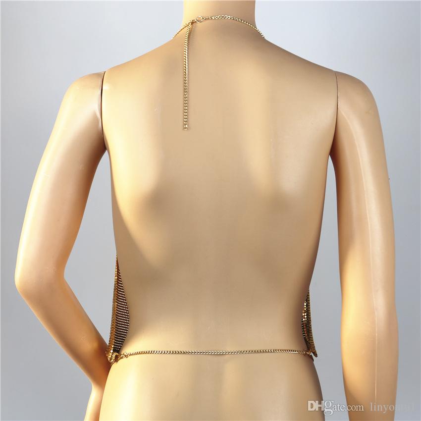 2020 Sexy Backless Sequins Women Crop Tops Halter Tank Camis Summer Cropped Bra Crop Top Strap Ladies Party Vest Blusa