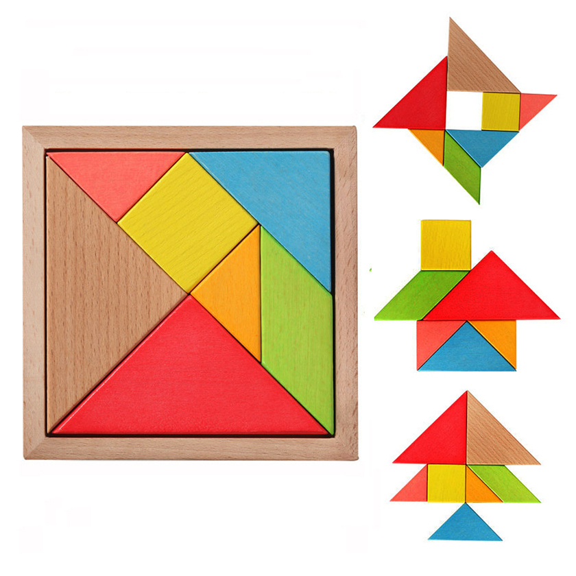 2021 Colorful Wooden Tangram 7 Pcs/set Jigsaw Square block IQ Game Intelligent Educational Toys best gifts for Kids H162
2021 Colorful Wooden Tangram 7 Pcs/set Jigsaw Square block IQ Game Intelligent Educational Toys best gifts for Kids H162