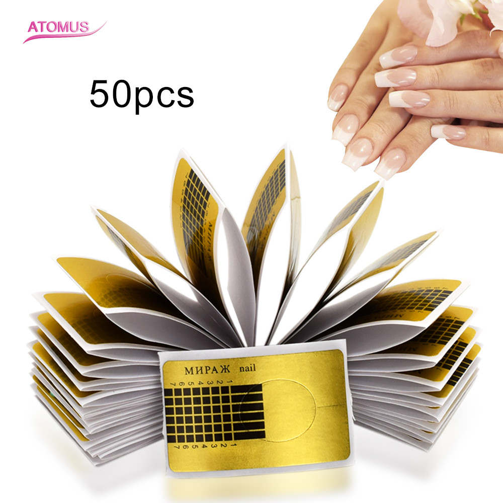 50Pcs Nail Forms Gel Extension Sticker Nail Art 2pcs Plastic False Nail Tips Clip Acrylic Polish Gel Tips Gold French Tips Guide
50Pcs Nail Forms Gel Extension Sticker Nail Art 2pcs Plastic False Nail Tips Clip Acrylic Polish Gel Tips Gold French Tips Guide