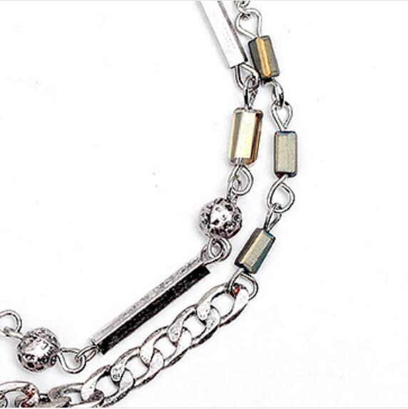 Stylish Womens Link Bracelet and Mens Stainless Steel Link Bracelets Vintage Metal Chain MultiLayer Bracelet Jewelry Lightweight for Daily Use Z250910