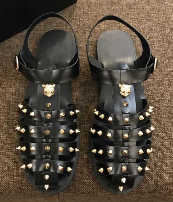 Hot Sale-Orignal Flat Heels Casual Sandals Genuine Leather Party Beach Cool Slipper Shoes 38-45, Black
Hot Sale-Orignal Flat Heels Casual Sandals Genuine Leather Party Beach Cool Slipper Shoes 38-45, Black