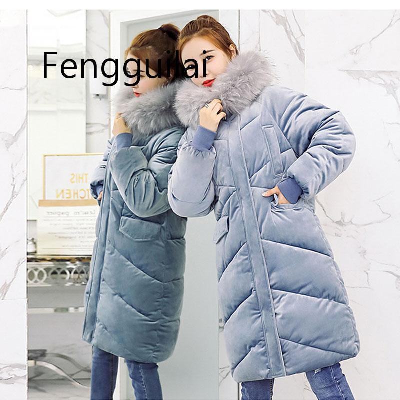 Velvet Down Jacket Female Winter Big Fur Collar Parka Korean Slim Large Code Coat For Ladies Loose Long Winter Jacket Women, Black
Velvet Down Jacket Female Winter Big Fur Collar Parka Korean Slim Large Code Coat For Ladies Loose Long Winter Jacket Women, Black