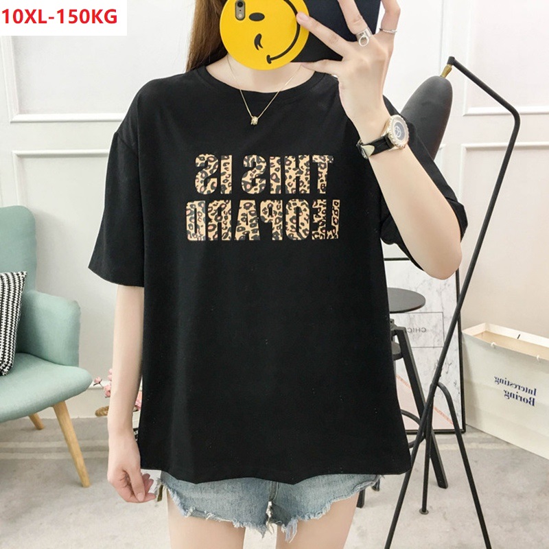 summer women plus size 8XL 10XL t-shirts letter Leopard short sleeve tees oversize cotton tshirt black 58 60 64 66 68 70 150KG
summer women plus size 8XL 10XL t-shirts letter Leopard short sleeve tees oversize cotton tshirt black 58 60 64 66 68 70 150KG