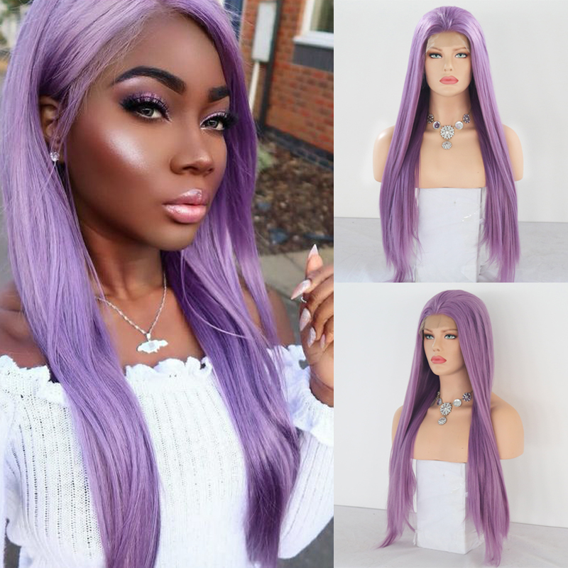 Charisma Long Straight Hair Wig Middle Part Purple Wigs Heat Resistant Fiber Synthetic Lace Front Wig with Baby Hair for Women, As pic
Charisma Long Straight Hair Wig Middle Part Purple Wigs Heat Resistant Fiber Synthetic Lace Front Wig with Baby Hair for Women, As pic