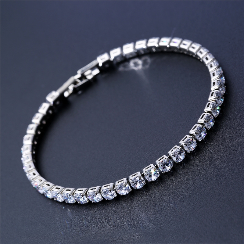 Luxury 4mm Cubic Zirconia Tennis Bracelets Iced Out Chain Crystal Wedding Bracelet For Women Men Gold Silver Bracelet Jewelry
Luxury 4mm Cubic Zirconia Tennis Bracelets Iced Out Chain Crystal Wedding Bracelet For Women Men Gold Silver Bracelet Jewelry