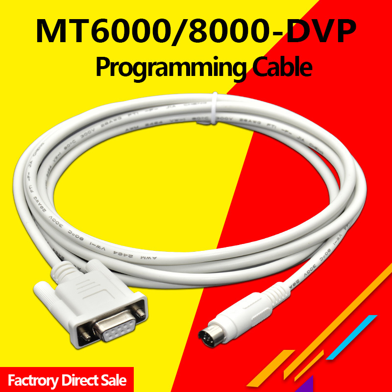 MT6000-DVP Suitable Veinview MT6000/MT8000 HMI To Delta DVP Series PLC Programming Cable MT8000-DVP 9pin male-Round 8pins
MT6000-DVP Suitable Veinview MT6000/MT8000 HMI To Delta DVP Series PLC Programming Cable MT8000-DVP 9pin male-Round 8pins