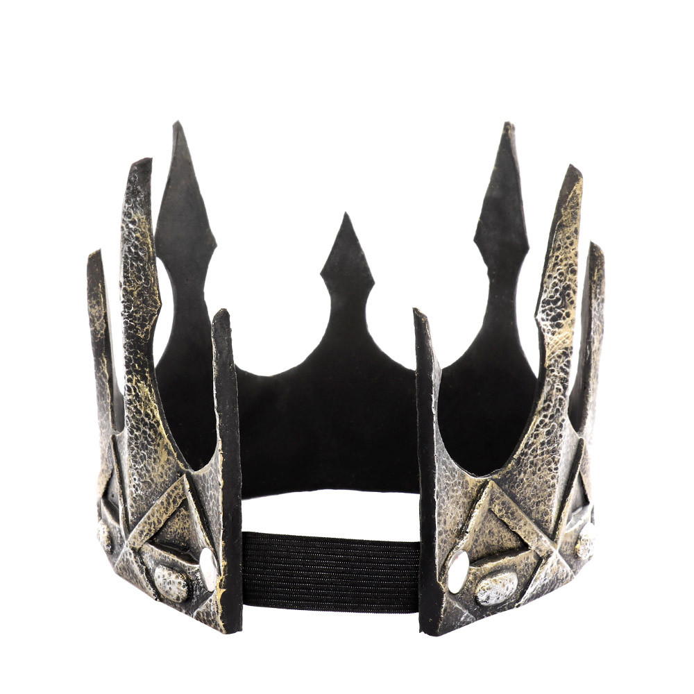 Cospty Ancient Headdress Viking Corona Hombre Medieval Men Royal King Tiaras Soft Crown Hair Accessories4246052