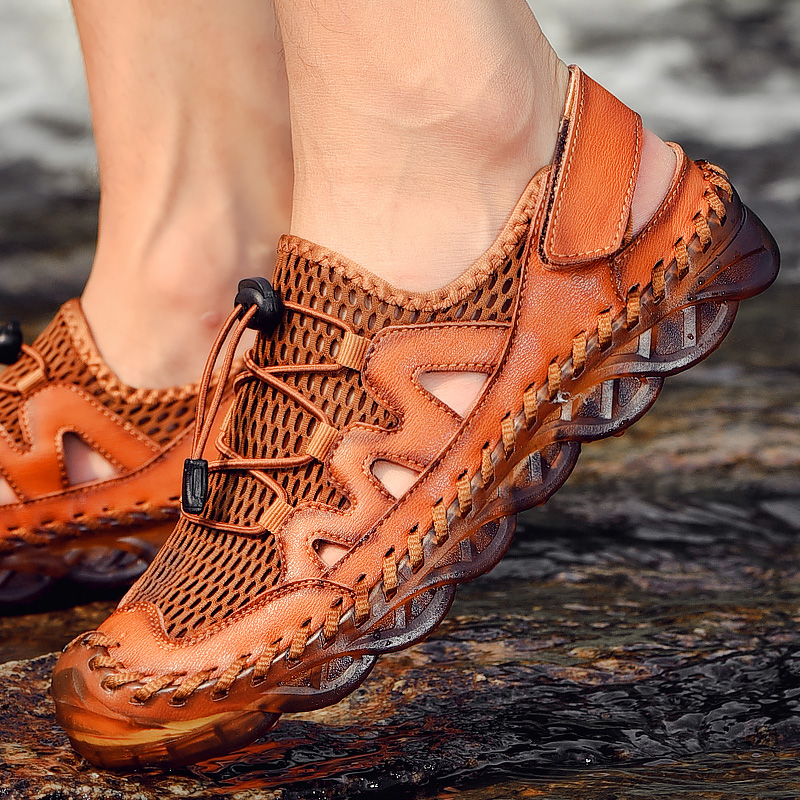Men's Shoes High Quality mesh Mens Sandals Summer breathable Fashion Soft Comfortable sewing Gladiator Sandals Beach Men, Black
Men's Shoes High Quality mesh Mens Sandals Summer breathable Fashion Soft Comfortable sewing Gladiator Sandals Beach Men, Black
