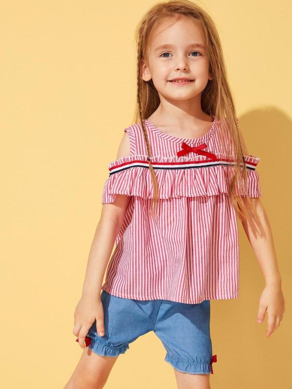 2020 Girls Vertical Stripe Red&White Drop Shoulder Shorts Set For Toddler Girl Clothes Summer Short Sleeve Suit Outfit ropa
2020 Girls Vertical Stripe Red&White Drop Shoulder Shorts Set For Toddler Girl Clothes Summer Short Sleeve Suit Outfit ropa